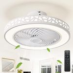 JUTIFAN Ceiling Fan with Lights and