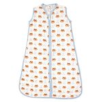 Luvable Friends Baby Infant Soft Muslin Or Jersey Safe Wearable Sleeping Bag, Fox Muslin, 0-6 Months