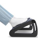 Amazon Brand - Solimo Ergonomic Footrest for Under Desk | Anti-Slip Surface | Office & Home Use | Foot Rest for Improved Posture & Comfort (large adjustable)