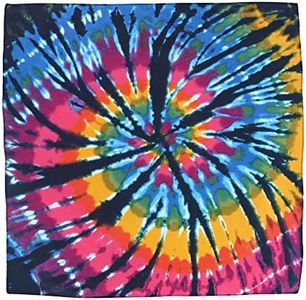 CTM® Cotton Dark Storm Tie-Dye Bandana, Multi-Color