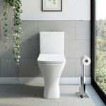 Orchard Derwent Square Comfort Height Close coupled Toilet with Slim Soft Close seat - White Close coupled Toilet, Square Close coupled Toilets, Toilets