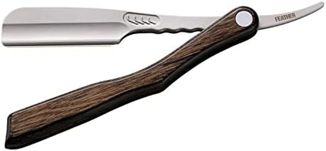 Feather Artist Club SS Wood Folding Straight Razor