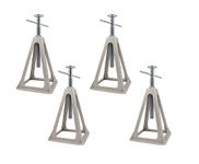 PEAKTOW PTJ0610 RV Trailer Camper Aluminum 6,000 lbs 17” Extends Stabilizer Stacker Jack Stand 4PK