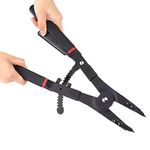 2PCS Heavy Duty Circlip Pliers, 16" Snap Ring Pliers Set, Internal External Snap Ring Pliers, with 0°15°45°90°tips, to install and uninstall the snap rings