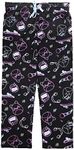 Squishmallows Neon Line Art AOP Women's Black Sleep Pajama Pants-XL