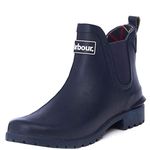 Barbour Womens Wilton Rubber Festival Winter Rain Snow Wellington Boots - Navy - 7