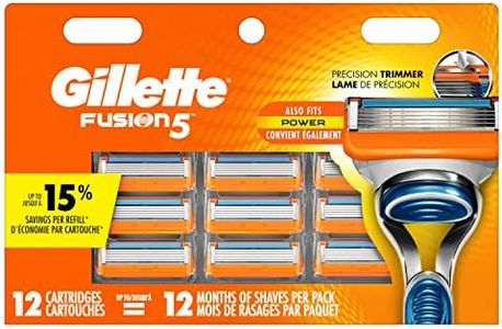 Gillette Fusion5 Men's 12 Piece Razor Blades Refills, 1 Fluid Ounce, Mens Fusion Razors / Blades