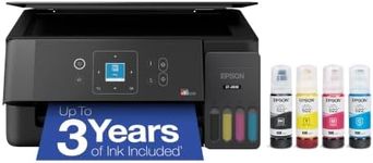 Epson EcoTank ET-2900 Wireless All-in-One Color Supertank Printer with up to 3 Years of Ink, Refillable Tanks, Perfect for Home, 11 PPM, 1.44" Color Screen, Built-in Scanner – Black