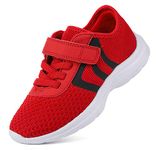 EvinTer Toddler Shoes Little Kid Boys Girls Running Sports Sneakers Red