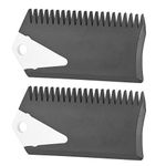 Surfboard Comb, 2PCS / Set PVC Surfboard Wax Comb Longboard Wax Cleaner Tool Accessory for Surfing Board Skaeboard