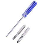 Blulu 3.8mm 4.5mm Security Bit Screwdriver Tool for NES SNES N64 Cartridges Systems, with 2.5 Trigram Screwdriver