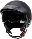 Cartman Motorcycle Open Face Helmet with Sun Visor Quick Release Buckle, DOT Approved, X-Large