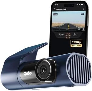 Qubo Car Dashcam Pro X by Hero Group | 3MP 1296P FHD+ Camera | NightPulse Vision | Wide-Angle FOV | Supercapacitor | Built-in Wi-Fi, Mic | App Control | G-Sensor | Up to 1TB Storage | (Midnight Blue)