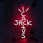 Jesalah Cactus Jack Neon Sign Red W