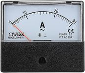 CHHUA Ammeter DH-670 AC0-30A Analog Amp Meter Gauge Rectangle Panel Meter Current Tester