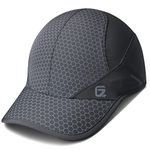 GADIEMKENSD Sport Cap,Soft Brim Lightweight Runn Hat Breathable Baseball Cap Quick Dry Mesh Sport Caps Cooling Portable Sun Hats for Men and Woman Performance Cloth Workouts and Outdoor Dark Grey