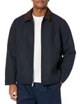 Dockers Men's Wool Blend Open Bottom Jacket with Quilted Bib, Navy (Without Bib), S