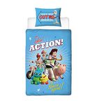 Official Toy Story 4 Single Duvet Cover Rescue Design | Reversible Two Sided Bedding Duvet Cover Featuring Woody & Buzz Lightyear With Matching Pillow Case