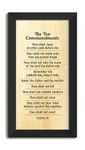 Elben Creatives Bible Verses Wall Frames: The Ten Commandments-Exodus 20
