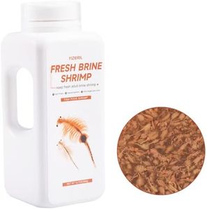 yizeril Fresh Brine Shrimp - Color Enhancing Instant Fish Food Consisting of Non-Living Adult brine Shrimp Natural Protein Balanced Diet for Saltwater and Freshwater Fish (12.7oz)