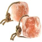 UMAID 6 lbs Himalayan Animal Lick Salt On Rope for Horses, Deer, and Livestock (2-Pack)