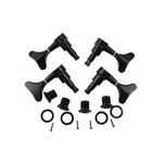 Musiclily 4-in-line Sealed Bass Tuners Tuning Pegs Keys Machine Heads Set, Black