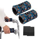 Universal Walker Hand Grip Padded Covers Non-Slip Cushion Foam for Folding Wheelchair Rollator Crutch Handle Pads 2-Pack