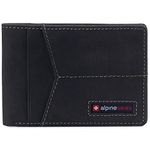 Alpine Swiss Delaney Men’s RFID Blocking Slimfold Wallet Thin Bifold Cowhide Leather Comes in Gift Box, Charcoal, One Size, Rfid Wallet