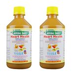 Herbal Daily Heart Health Juice 3x Strength | Ayurvedic Cardiac Care with Garlic, Ginger, Lemon, Honey & Apple Cider Vinegar | Supports Heart Health, Cholesterol, Blood Pressure & Wellness