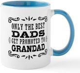 CafePress The Best Dads Get Promoted to Grandad Mug 11 oz (325 ml) Ceramic Coffee Mug