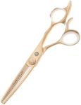 Saki Shears Gold Hair Thinning Shears - For Professional Hairdressers - Japanese VG 10 Cobalt Steel