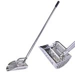 Sand Scoop for Metal Detecting, Stainless Steel Shovel Scoop for Metal Detecting for Adults, Rust-Proof Sand Scoops for Treasure Hunting, Handheld with Long Steel Handle Pole Design