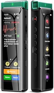 136GB Digital Voice Recorder with Playback, Innioasis R1 Full Touchscreen Voice Recorder with Bluetooth, Voice Activated Sound Audio Recorder Device with Mic (Green)