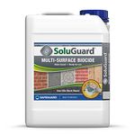 Soluguard Multi Surface Biocide - 5L - High Strength, Ready for Use Against Fungi, Mould, and Algae on Internal and External Walls, Brick, Render, Stone, Driveway, Roof Tiles & Other Surfaces