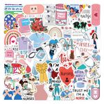 Nurse Stickers for Laptop (100 PCS),Gift for Children Teens Adults Girl Boys,Waterproof Stickers for Water Bottle,Nurse Vinyl Stickers for Scrapbook,Skateboard,Bike,Phone,Dairy