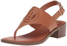 Tommy Hilfiger Women's Olaya Sandal, Caramel, 6.5