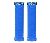 Funn Hilt Mountain Bike Handlebar Grips with Single Lock On Clamp, Lightweight and Ergonomic Bicycle Handlebar Grips with 22 mm Inner Diameter, Unique Patterned Bicycle Grips for MTB/BMX (Blue)