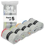 Acteon Microfiber Quick Dry Gym Towel, Silver ION Odor-Free Mega Absorbent Fiber Fast Drying Men Women Workout Gear for Body Sweat, Beach, Camping, Working Out Travel Towels
