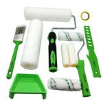 Magimate Paint Roller Kit with Tray, Roller Sleeves, Roller Frame, Angled Brush, Paint Rollers and Brushes Set for Walls, Ceilings and Decks,Multi-Functional Painting Application Rollers