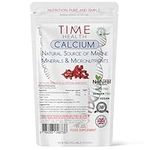 Marine Calcium and Trace Minerals – 120 Capsules – Made from Red Alga Lithothamnium calcareum – GMP Standards – UK Made Supplement - Zero Additives (100g Pouch)