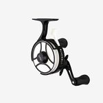 13 FISHING Black Betty Freefall Ghost Inline Ice Fishing Reel (Blackout Glow, LH Retrieve)