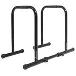 ProsourceFit Dip Stand Station, Heavy Duty Ultimate Body Press Bar with Safety Connector for Tricep Dips