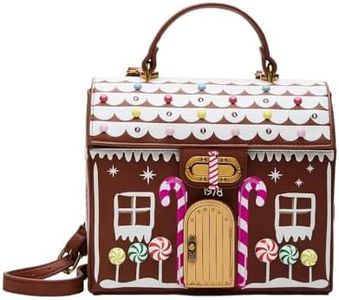 Betsey Johnson Gingerbread House Light Up Crossbody, Multi, Multi, One Size