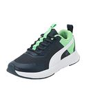 Puma Unisex-Kid Evolve Run Mesh Junior Dark Night-White-Summer Green Sneaker - 4UK (38623806)