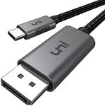 uni USB C to DisplayPort Cable 3FT (4K@60Hz, 2K@165Hz), Sturdy USB Type-C to DisplayPort Braided Cable [Thunderbolt 3/4 Compatible] with MacBook Pro/Air, iPhone 15 Pro/Max, Galaxy S24, Chromebook, XPS