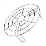 GLAITC Round Steam Rack, Stainless Steel Roasting Rack Multi-Purpose Cooking Cooling Racks Stand Steaming Air Fryer Accessories Kitchen Tools for Fryer, Steamer, Microwave Ovens Baking, 15.5cm