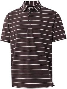 M MAELREG Polo Shirts for Boys Golf Polo Short Sleeve Quick Dry Performance Sport Casual Striped Boys Golf Shirts