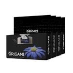 Origami 2 Ply Car Tissue Box | Facial Tissue - Pack of 4 (100 Pulls Per Box, 400 Sheets)