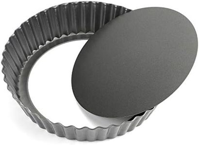 Tosnail 9.5" x 2" Nonstick Tart Pan Quiche Pan Pie Pan with Removable Bottom