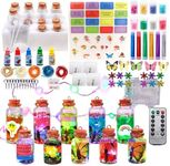 Potions Kits for Kids with Remote-Controlled LED Lights - Unleash Magical Power, 10 Wishing bottle, Fairy Dust, Creative Craft Toys for Boys & Girls Ages 3-12